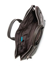 PIQUADRO CAMPIONARIO - MODUS Mallette en cuir, support ordinateur 15,6" cheveux noirs - Porte Documents Travail - 5