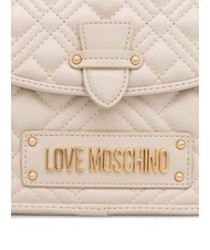 LOVE MOSCHINO QUILTED Sac porte-documents avec bandouli&egrave;re Ivoire - Sacs pour Femme - 4