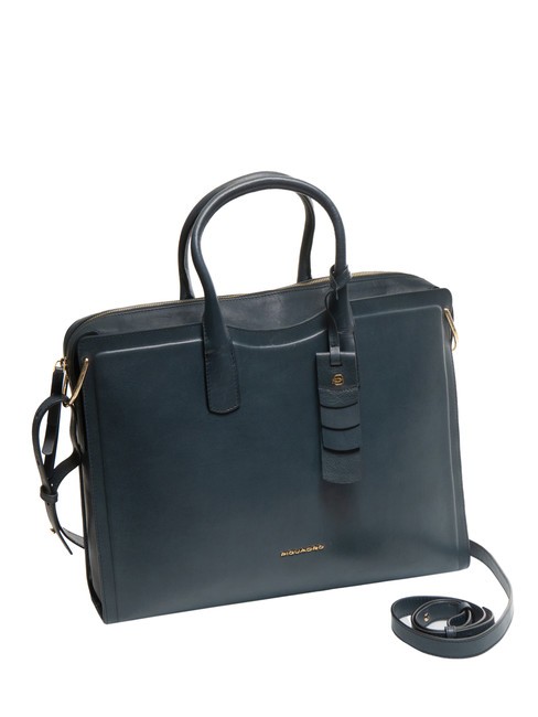 CAMPIONARIO - GEA  Porte-documents en cuir pour ordinateur portable 15,6" bleu - Porte Documents Travail