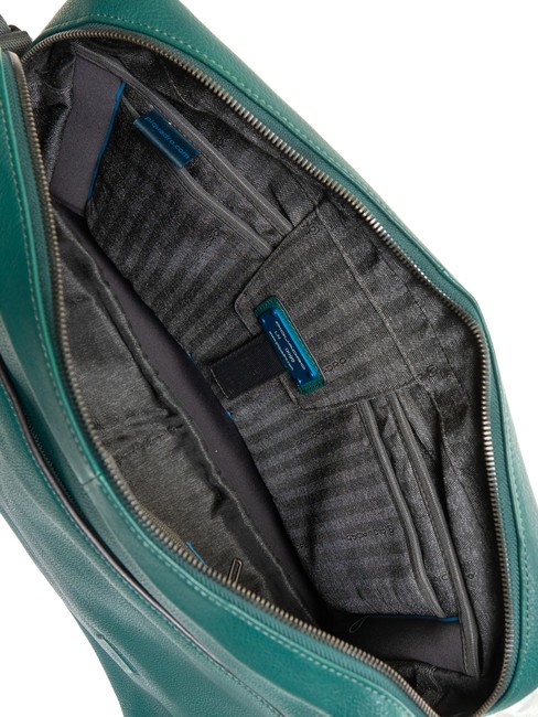 CAMPIONARIO -  TALLIN Porte-documents messager en cuir pour ordinateur 14" VERT - Porte Documents Travail