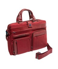 PIQUADRO CAMPIONARIO - SIGNO OUT Porte-documents en tissu et cuir, pc 13" ROUGE - Porte Documents Travail - 3