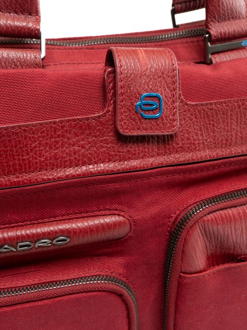 CAMPIONARIO - SIGNO OUT Porte-documents en tissu et cuir, pc 13" ROUGE - Porte Documents Travail