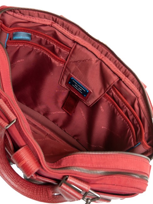 CAMPIONARIO - SIGNO OUT Porte-documents en tissu et cuir, pc 13" ROUGE - Porte Documents Travail