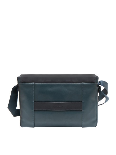 CAMPIONARIO - CARY Messager en cuir, support pour ordinateur portable 13" bleu - Porte Documents Travail