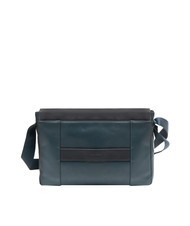 PIQUADRO CAMPIONARIO - CARY Messager en cuir, support pour ordinateur portable 13" bleu - Porte Documents Travail - 4