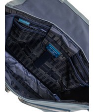 PIQUADRO CAMPIONARIO - CARY Messager en cuir, support pour ordinateur portable 13" bleu - Porte Documents Travail - 5