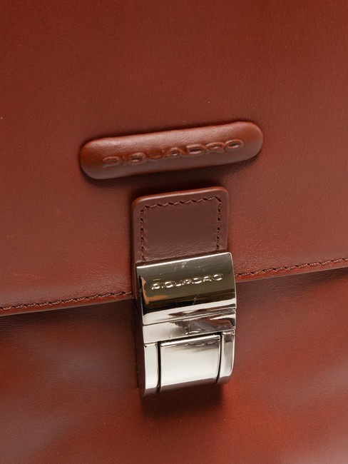 CAMPIONARIO - BLUE SQUARE OUT Mallette en cuir pour ordinateur portable 15" MARRON - Porte Documents Travail