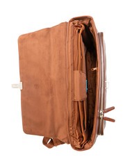 PIQUADRO CAMPIONARIO - BLUE SQUARE OUT Mallette en cuir pour ordinateur portable 15" MARRON - Porte Documents Travail - 5