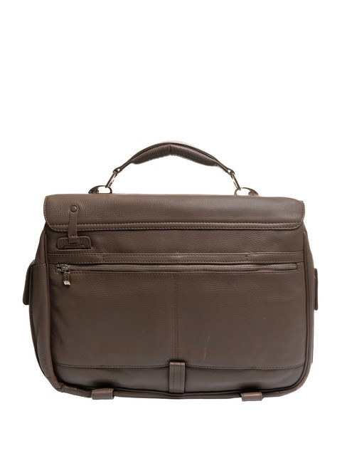 CAMPIONARIO - MODUS OUT Mallette en cuir, support ordinateur 15,6" MORO - Porte Documents Travail