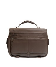 PIQUADRO CAMPIONARIO - MODUS OUT Mallette en cuir, support ordinateur 15,6" MORO - Porte Documents Travail - 2
