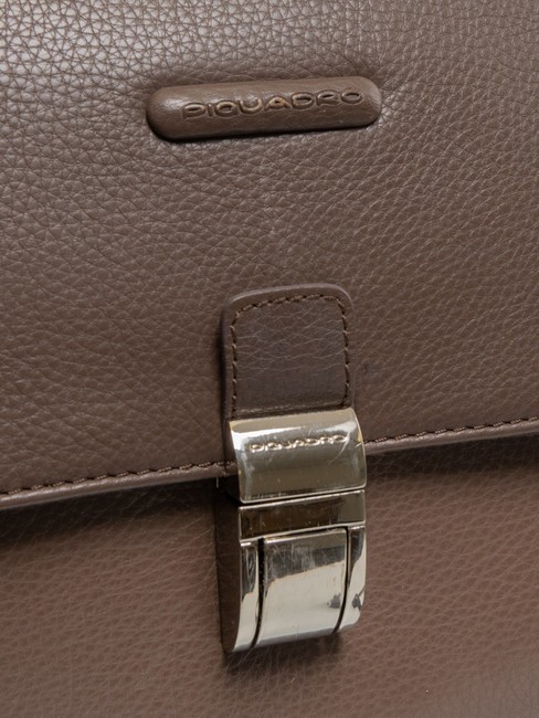 CAMPIONARIO - MODUS OUT Mallette en cuir, support ordinateur 15,6" MORO - Porte Documents Travail