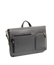 PIQUADRO Messager SPOCK, support PC 15 " GRIS - Porte Documents Travail - 2