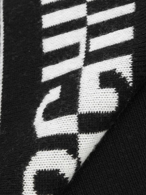 BICOLOR Écharpe avec logo noir - Écharpes