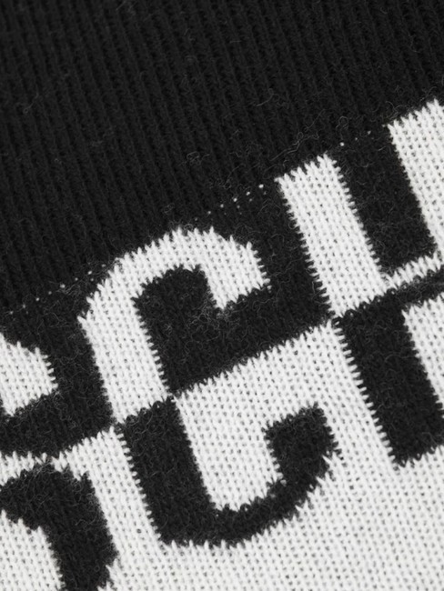 BICOLOR Écharpe avec logo noir - Écharpes