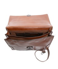 THE BRIDGE NERI  Mallette en cuir Marron / Ruthénium - Porte Documents Travail - 5