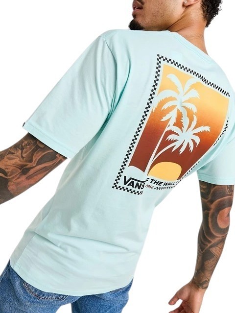 ISLAND BOX T-shirt en coton avec imprimé lueur bleue - T-shirt