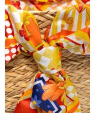 YNOT JAVA Sac de plage moyen en paille orange - Sacs pour Femme - 3