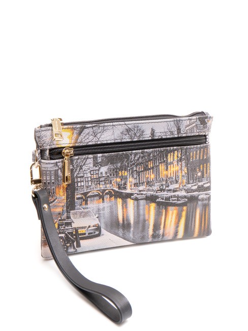 YESBAG Pochette enveloppe avec polys&eacute;rine neige d'Amsterdam - Sacs pour Femme