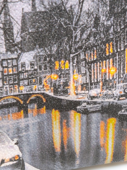 YESBAG Pochette enveloppe avec polys&eacute;rine neige d'Amsterdam - Sacs pour Femme