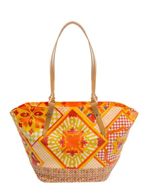 SICILY Sac shopping de plage moyen orange - Sacs pour Femme