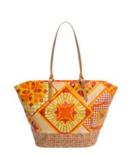 YNOT SICILY Grand sac shopping de plage orange - Sacs pour Femme - 3