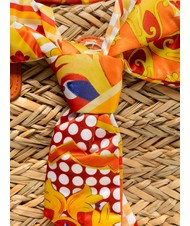 YNOT JAVA Grand sac de plage en paille orange - Sacs pour Femme - 2