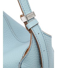 GIANNI CHIARINI PENELOPE Sac bandoulière en cuir avec bandoulière ciel-caramel - Sacs pour Femme - 5