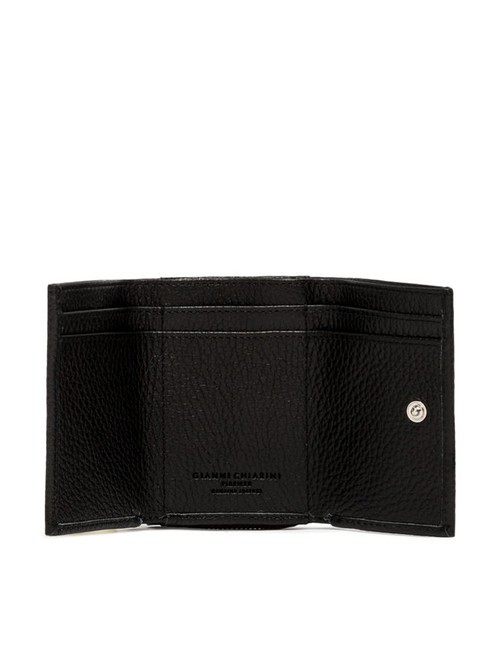 WALLETS GRAIN Petit portefeuille en cuir grainé Noir - Portefeuilles Femme