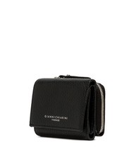 GIANNI CHIARINI WALLETS GRAIN Petit portefeuille en cuir grainé Noir - Portefeuilles Femme - 3