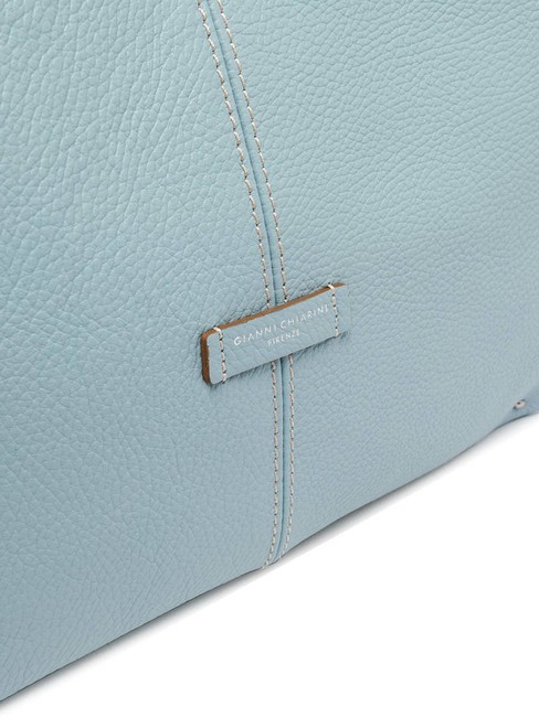 NORMA Sac hobo porté épaule en cuir ciel - Sacs pour Femme