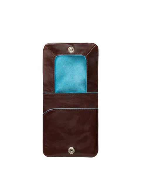 BLUE SQUARE Porte-monnaie en cuir ACAJOU - Portefeuilles Homme