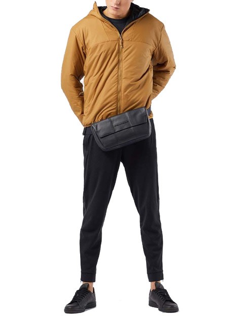 CAMPIONARIO -  URBAN Pochette en cuir Noir - Sacs banane