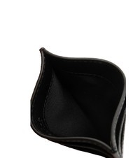 FURLA GARDENIA Porte-cartes en cuir imprimé Andromeda Noir - Portefeuilles Femme - 3