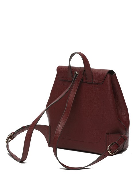 GARDENIA Sac &agrave; dos en cuir imprim&eacute; Keria Ribes / rouge - Sacs pour Femme