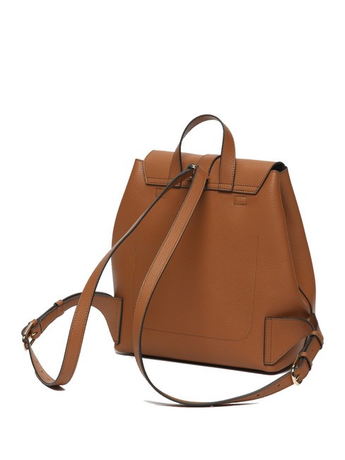 GARDENIA Sac &agrave; dos en cuir imprim&eacute; Keria Brandy - Sacs pour Femme