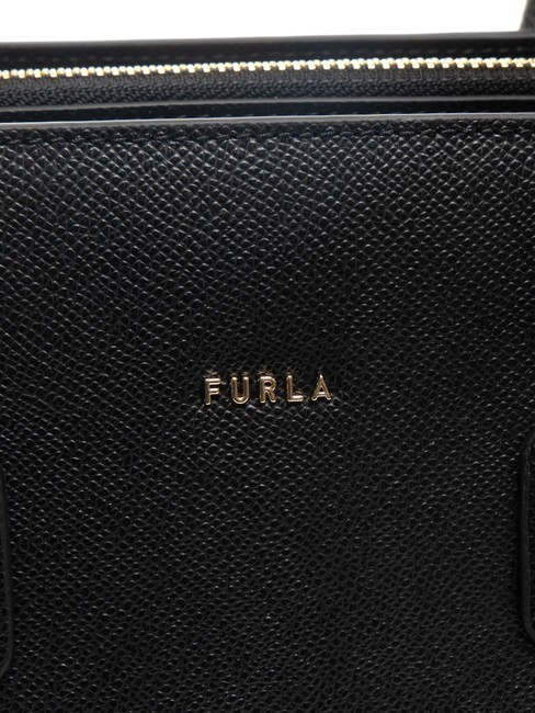 GARDENIA Sac à main en cuir imprimé Andromeda Noir - Sacs pour Femme