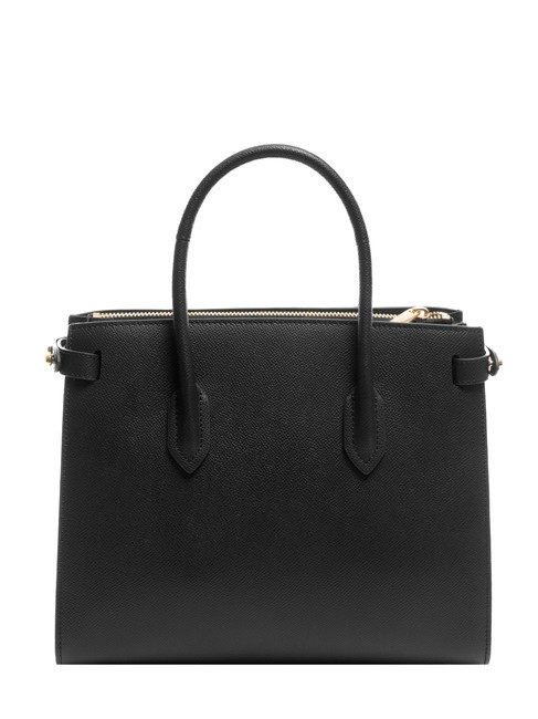 GARDENIA Sac à main en cuir imprimé Andromeda Noir - Sacs pour Femme