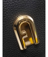 FURLA GARDENIA Sacoche pour appareil photo en cuir imprimé Keria tons noir + glace - Sacs pour Femme - 5