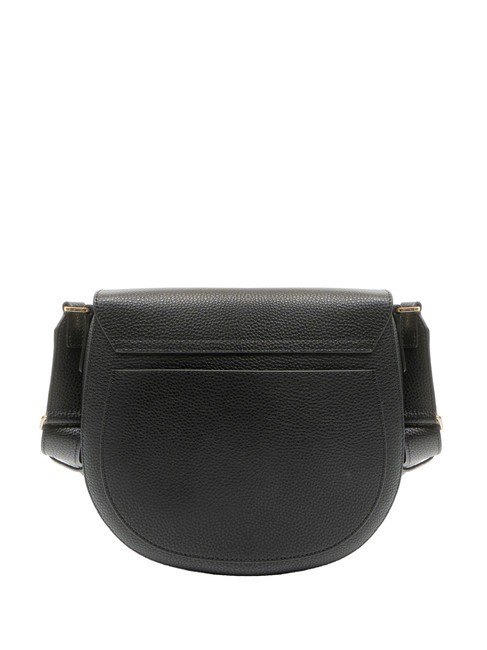 GLENN Sac Saddle en cuir imprimé Keria Noir - Sacs pour Femme