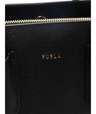 FURLA TESSA Sac cabas en cuir imprimé Andromeda Noir - Sacs pour Femme - 5