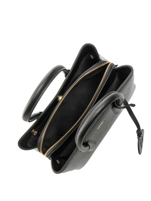 TESSA Sac cabas en cuir imprimé Andromeda Noir - Sacs pour Femme