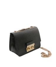FURLA BELLA  Mini sac bandoulière, en cuir Noir - Sacs pour Femme - 2