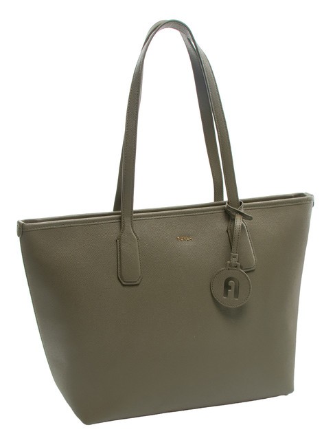 CLASSIC Sac cabas en cuir imprimé Andromeda sage - Sacs pour Femme