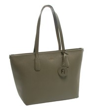 FURLA CLASSIC Sac cabas en cuir imprimé Andromeda sage - Sacs pour Femme - 2