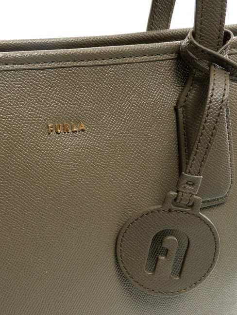 CLASSIC Sac cabas en cuir imprimé Andromeda sage - Sacs pour Femme