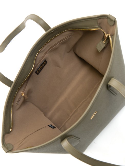 CLASSIC Sac cabas en cuir imprimé Andromeda sage - Sacs pour Femme