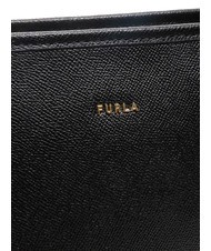 FURLA CLASSIC Sac cabas en cuir imprimé Andromeda Noir - Sacs pour Femme - 5
