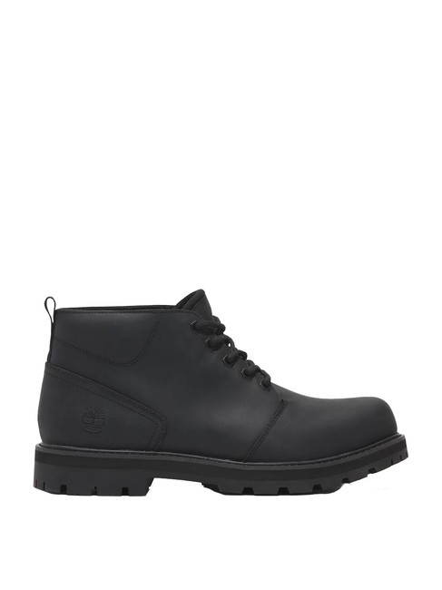 BRITTON ROAD  Chaussures en cuir imperméables noir pleine fleur - Chaussures Homme