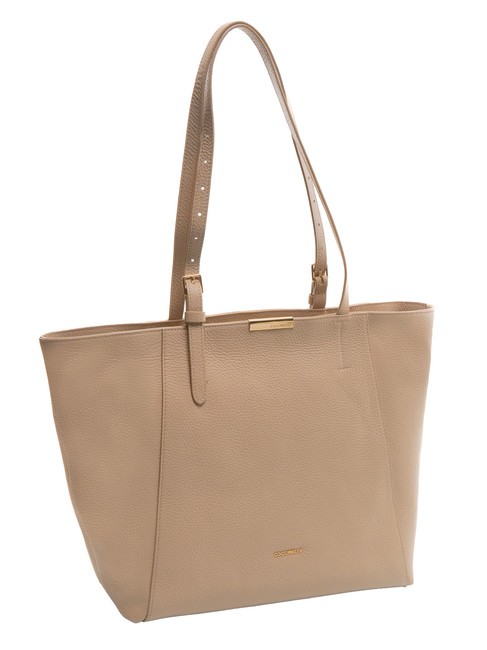 CHER Sac cabas en cuir martelé rose poudré - Sacs pour Femme