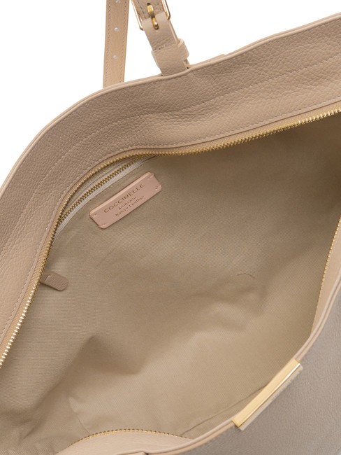 CHER Sac cabas en cuir martelé rose poudré - Sacs pour Femme